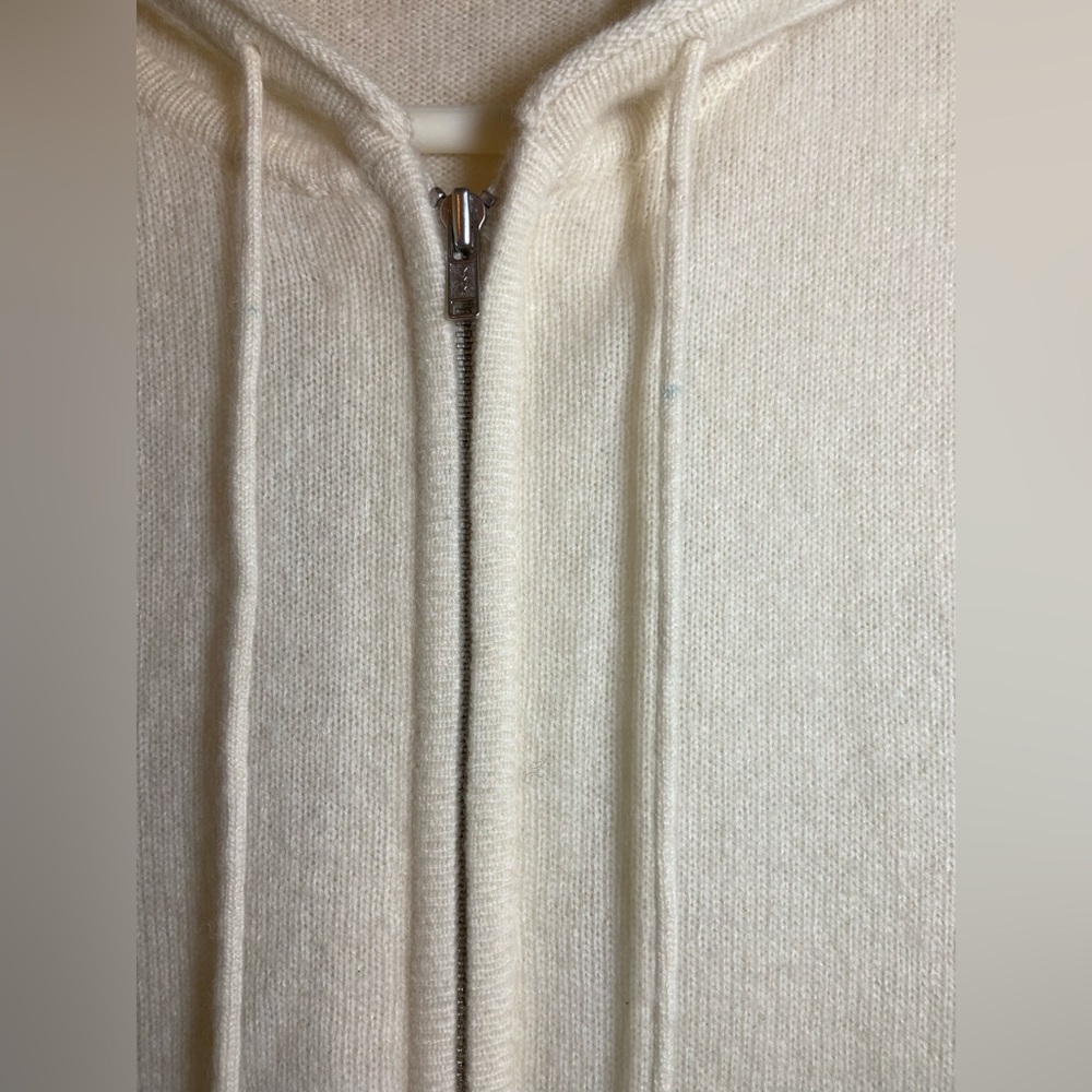 White and Warren Cashmere Zip Hoodie -S - Picture 16 of 16